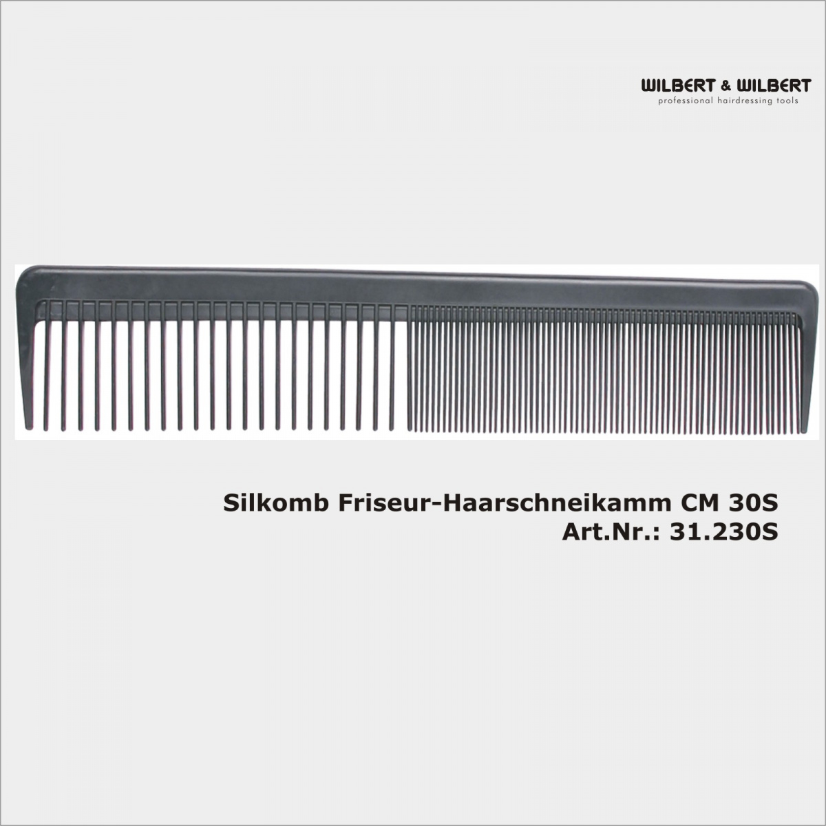 Silkomb / Silikonkamm CM30 schwarz  Art.Nr.:31.230S