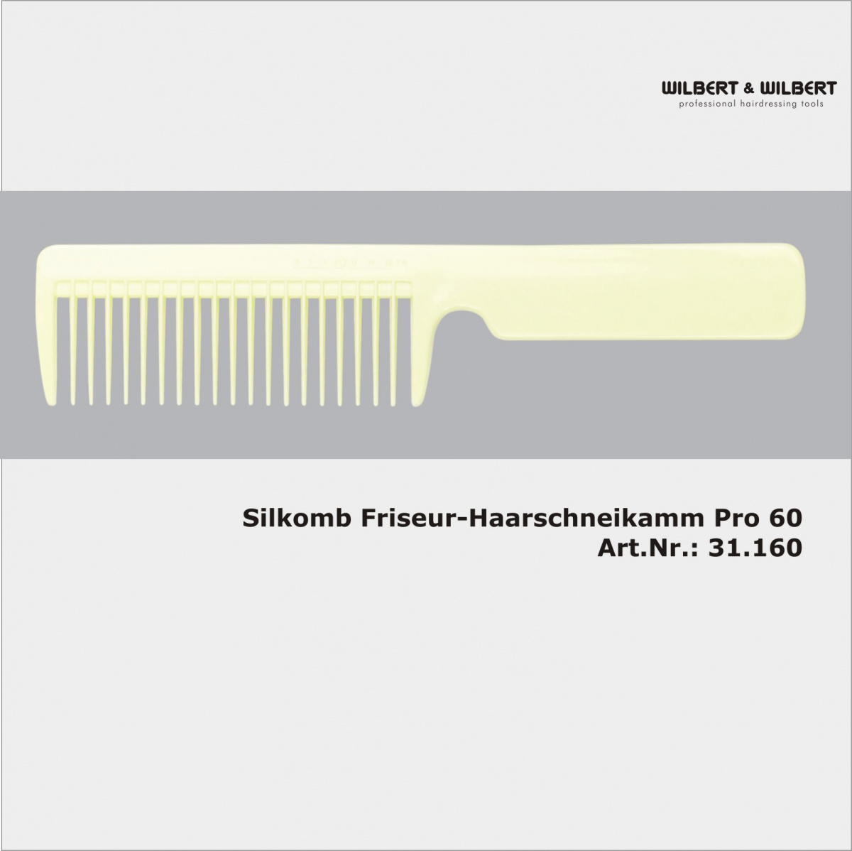 SILKOMB`Silikon-Griffkamm PRO60  Art.Nr.:31.160