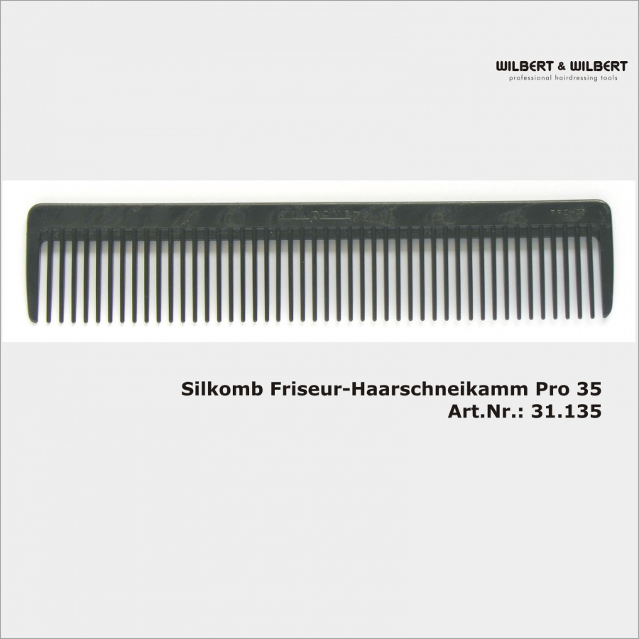 SILKOMB* Silikonkamm  PRO35 schwarz  Art.Nr.:31.135S