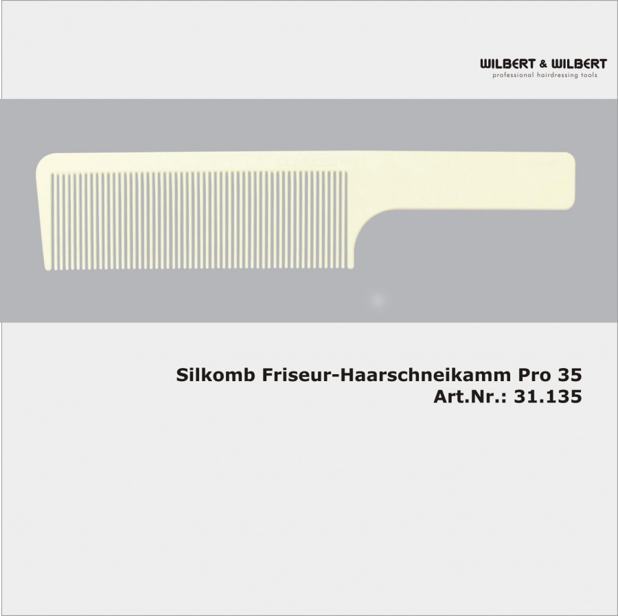 SILKOMB* Silikon-Griffkamm PRO40   Art.Nr.:31.140